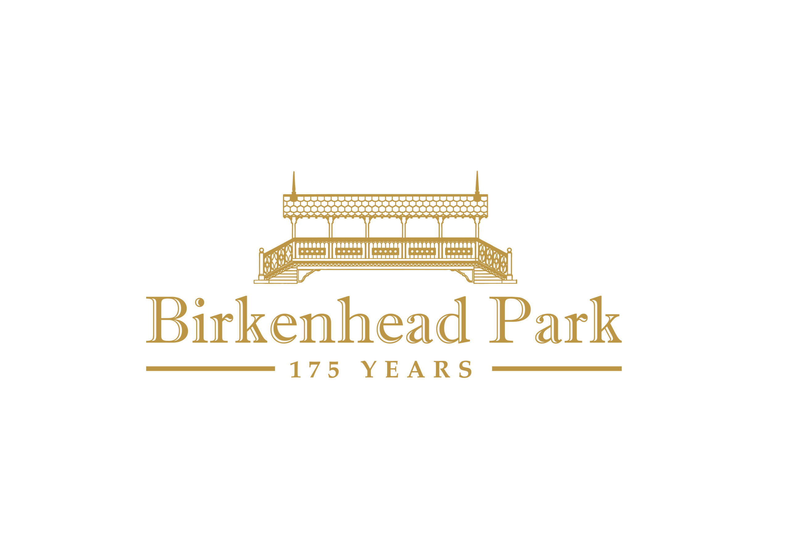 Birkenhead Park 175th anniversary logo