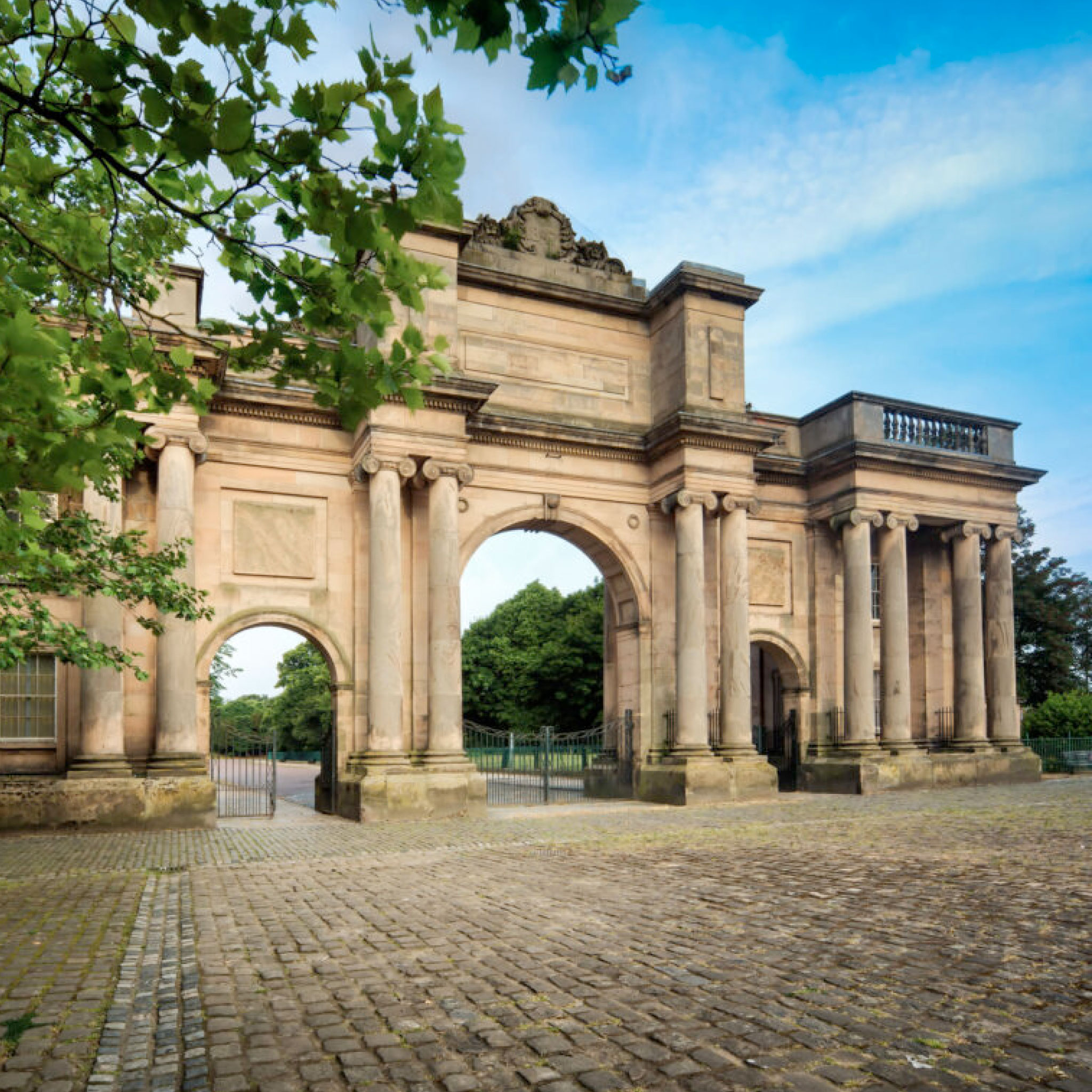 The arch seen from the outside, Birkenhead Park